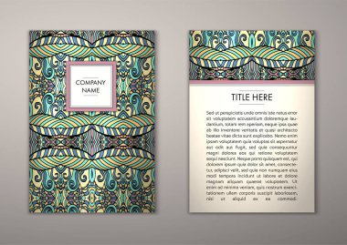 Flyer şablonu ile soyut süsleme