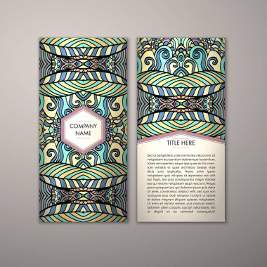 Flyer şablonu ile soyut süsleme