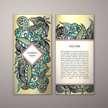 Flyer şablonu ile soyut süsleme