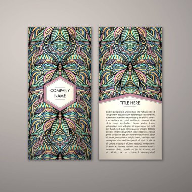 Flyer şablonu ile soyut süsleme