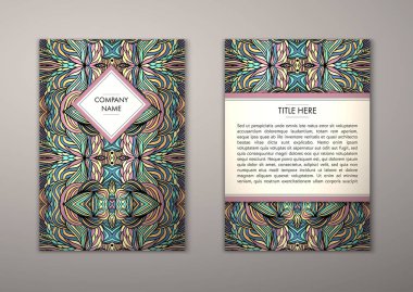 Flyer şablonu ile soyut süsleme