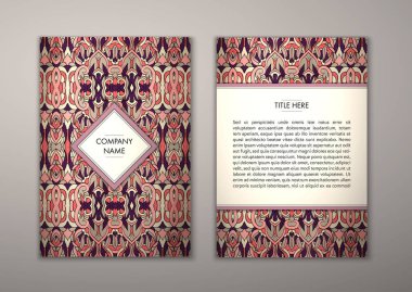 Flyer şablonu ile soyut süsleme