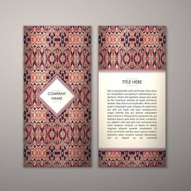 Flyer şablonu ile soyut süsleme