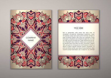 Flyer şablonu ile soyut süsleme