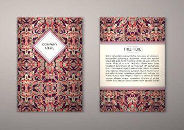 Flyer şablonu ile soyut süsleme