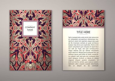 Flyer şablonu ile soyut süsleme