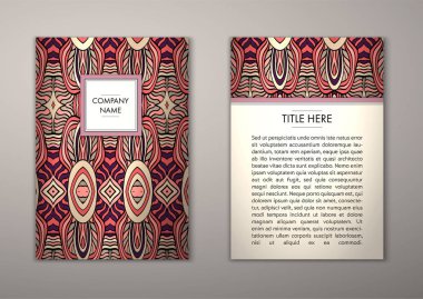 Flyer şablonu ile soyut süsleme