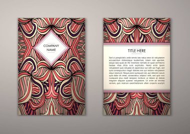 Flyer şablonu ile soyut süsleme