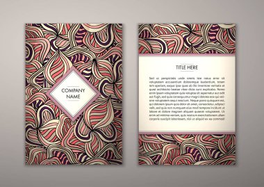 Flyer şablonu ile soyut süsleme