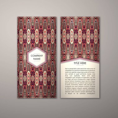 Flyer şablonu ile soyut süsleme