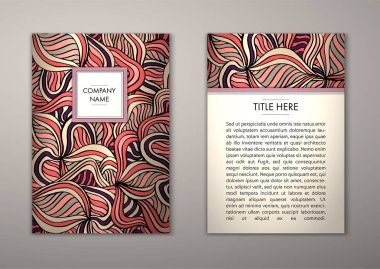 Flyer şablonu ile soyut süsleme