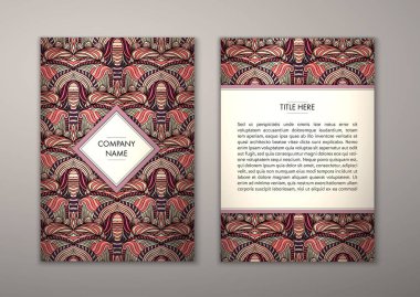 Flyer şablonu ile soyut süsleme