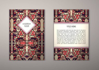 Flyer şablonu ile soyut süsleme