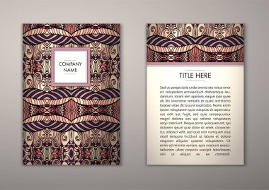 Flyer şablonu ile soyut süsleme