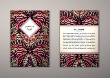 Flyer şablonu ile soyut süsleme