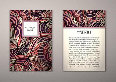 Flyer şablonu ile soyut süsleme