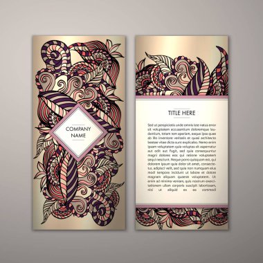 Flyer şablonu ile soyut süsleme