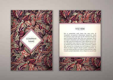 Flyer şablonu ile soyut süsleme