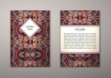 Flyer şablonu ile soyut süsleme