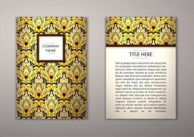 Flyer şablonu ile soyut süsleme