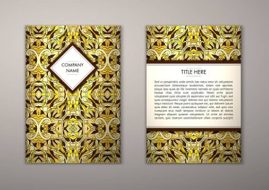 Flyer şablonu ile soyut süsleme