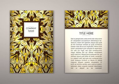 Flyer şablonu ile soyut süsleme