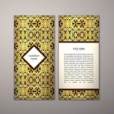 Flyer şablonu ile soyut süsleme