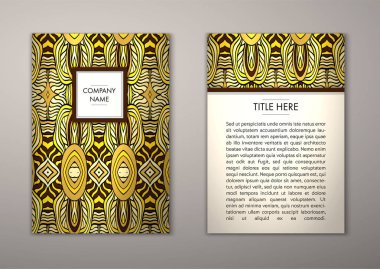 Flyer şablonu ile soyut süsleme