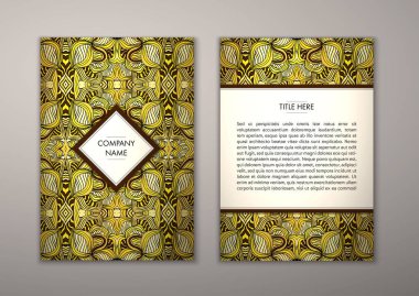 Flyer şablonu ile soyut süsleme