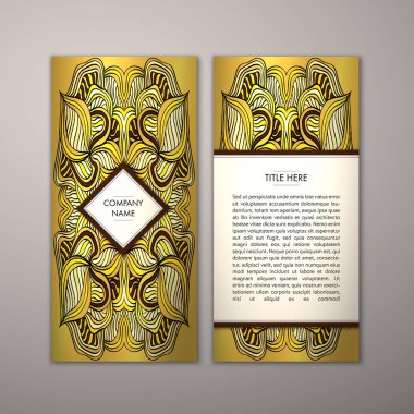 Flyer şablonu ile soyut süsleme