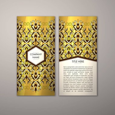 Flyer şablonu ile soyut süsleme