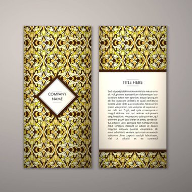 Flyer şablonu ile soyut süsleme