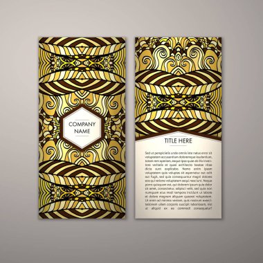 Flyer şablonu ile soyut süsleme