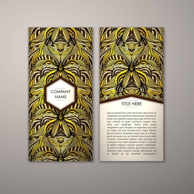 Flyer şablonu ile soyut süsleme