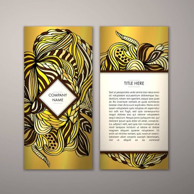 Flyer şablonu ile soyut süsleme