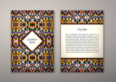 Flyer şablonu ile soyut süsleme