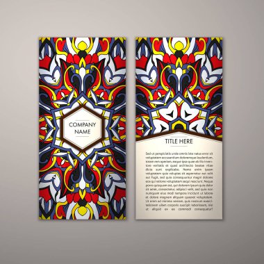 Flyer şablonu ile soyut süsleme