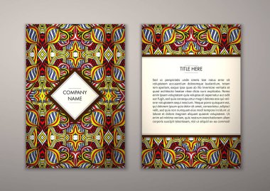 Flyer şablonu ile soyut süsleme