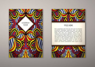 Flyer şablonu ile soyut süsleme