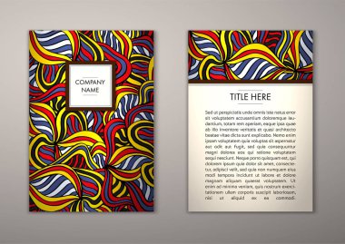 Flyer şablonu ile soyut süsleme