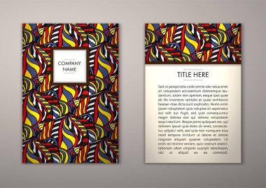 Flyer şablonu ile soyut süsleme