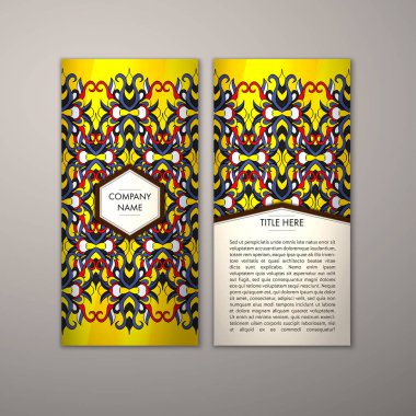 Flyer şablonu ile soyut süsleme