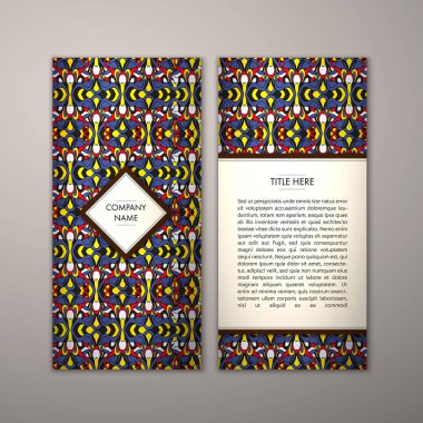 Flyer şablonu ile soyut süsleme