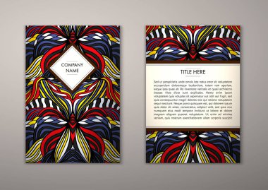 Flyer şablonu ile soyut süsleme