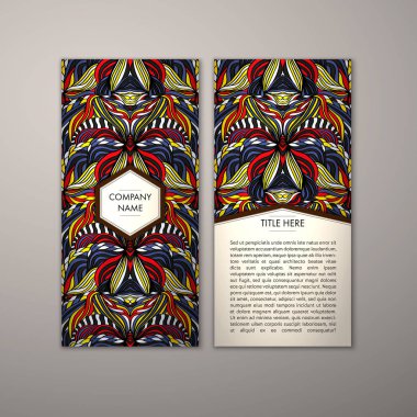 Flyer şablonu ile soyut süsleme