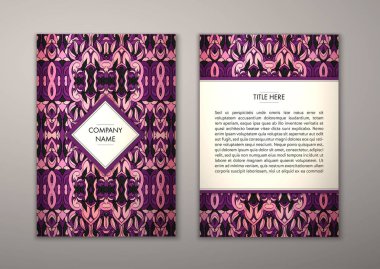 Flyer şablonu ile soyut süsleme