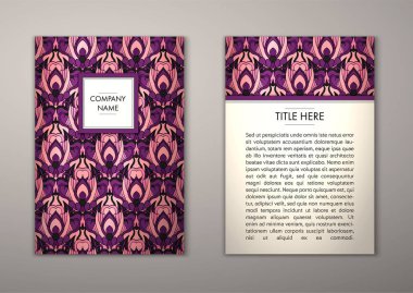 Flyer şablonu ile soyut süsleme