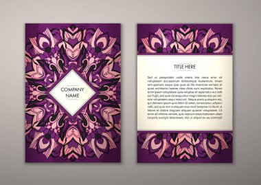 Flyer şablonu ile soyut süsleme