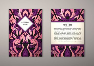 Flyer şablonu ile soyut süsleme