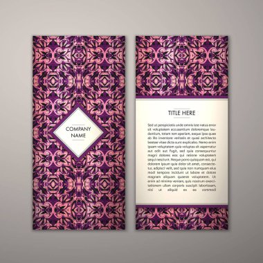 Flyer şablonu ile soyut süsleme